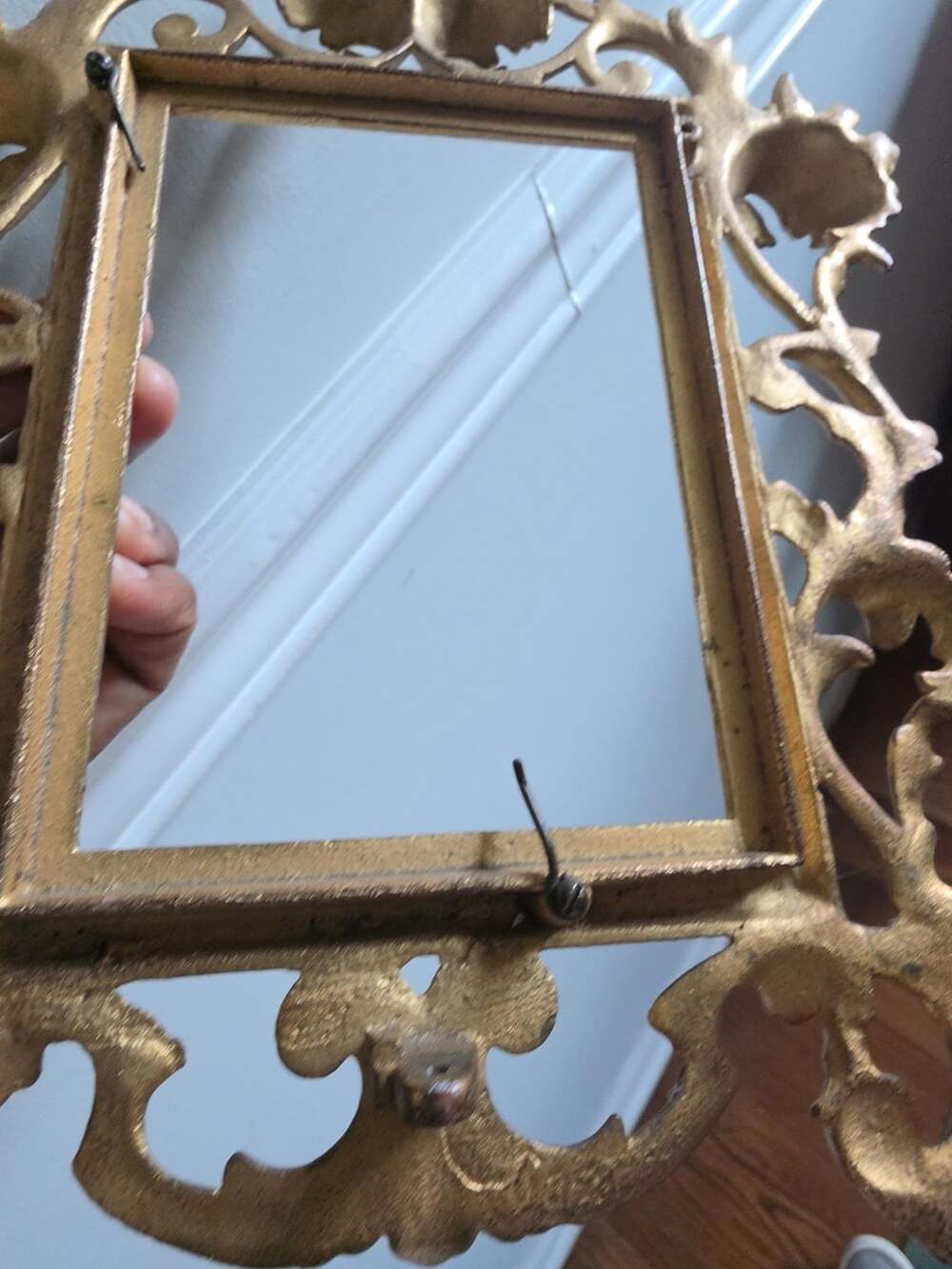 Antique Rococo Style Brass Picture Frame - , - Picture 9 of 10